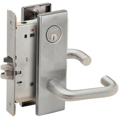 Lever Locksets; Lockset Type: Classroom; Key Type: Keyed Different; Back Set: 2-3/4; Cylinder Type: Conventional; Material: Metal; Door Thickness: 1-3/4; Finish: Satin Chrome