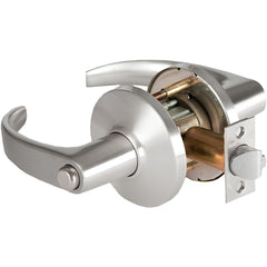 Lever Locksets; Lockset Type: Privacy; Key Type: Keyed Different; Back Set: 2-3/4; Cylinder Type: Non-Keyed; Material: Metal; Door Thickness: 1-3/4 to 2-1/4; Finish: Satin Chrome