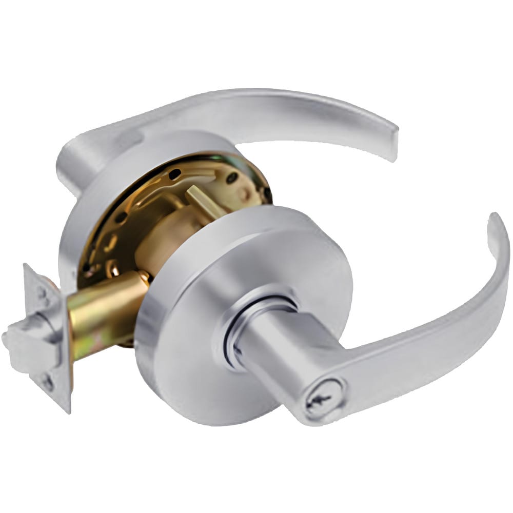 Lever Locksets; Lockset Type: Entrance; Key Type: Keyed Different; Back Set: 2-3/4; Cylinder Type: Conventional; Material: Metal; Door Thickness: 1-3/8 to 1/3-4; Finish: Satin Chrome