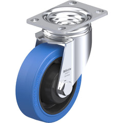 Top Plate Casters; Mount Type: Plate; Number of Wheels: 1.000; Wheel Diameter (Inch): 6; Wheel Material: Rubber; Wheel Width (Inch): 2; Wheel Color: Black