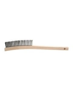 1 1/8″ × 1″ × 13 3/4″, Carbon Steel Bristle, Shoe Handle Hand Scratch Brushes