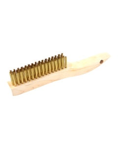 1 1/8″ × 1 1/8″ × 10 1/4″, Bronze Bristle, Shoe Handle Hand Scratch Brushes