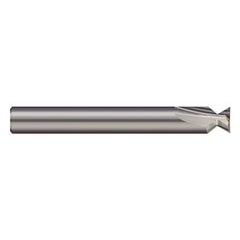 Keyseat Cutter, 1/4″ Dia. × 1/4″ Shank Dia. × 9/64″ CW × 2″ OAL, 2 Teeth, 60 Degrees, Carbide, Round Shank, Uncoated, Specialty Profiles