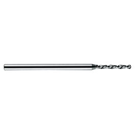 2.52 mm Dia. × 3 mm Shank Dia. × 40 mm OAL × 16 mm Flute Length, 120 Degrees, 2 Flute, HSS-E, Micro Drill