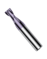 1 mm Dia. × 0.0591″ LOC × 0.188″ Shank Dia. × 1.535″ OAL, 2 Flute, Carbide, Hard'X Micro End Mills