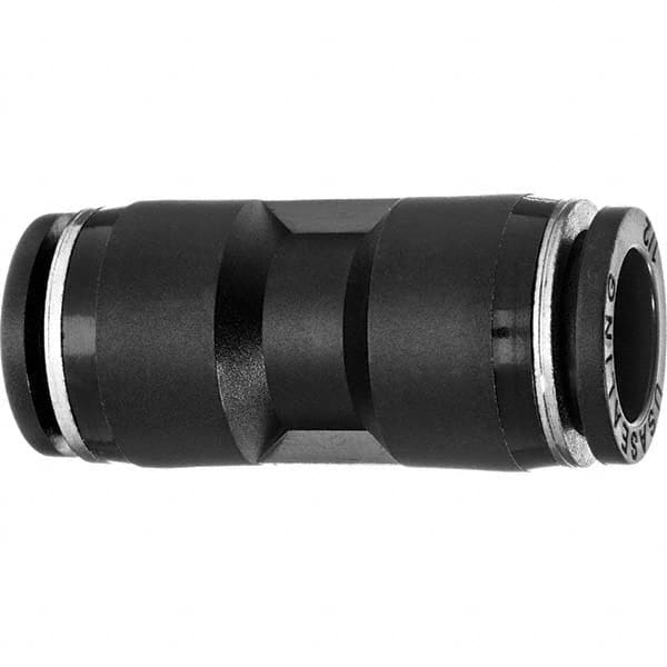 Value Collection - 12mm OD, Nylon Push-to-Connect Union - 150 Max psi, Black - Americas Industrial Supply