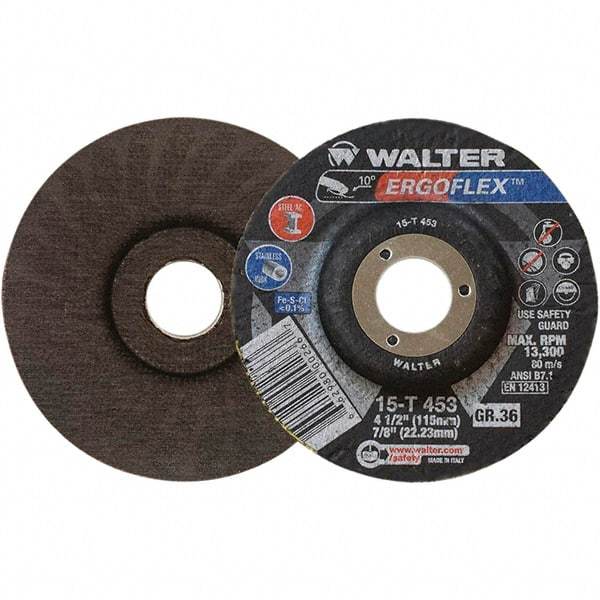 WALTER Surface Technologies - Depressed-Center Wheels Wheel Diameter (Inch): 7 Wheel Thickness (Inch): 3/64 - Americas Industrial Supply