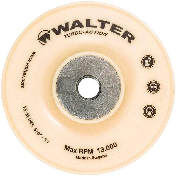 WALTER Surface Technologies - 4-1/2" Diam Disc Backing Turbo Backing Pad - 13,000 RPM - Americas Industrial Supply