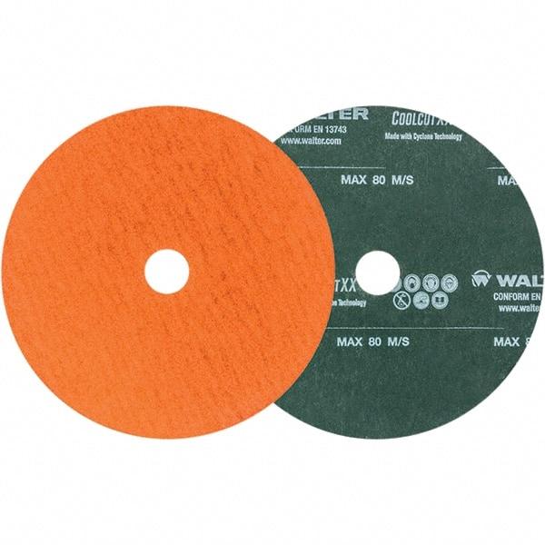 WALTER Surface Technologies - 6" Diam 7/8" Hole 80 Grit Fiber Disc - Ceramic - Americas Industrial Supply
