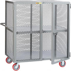 Little Giant - Lockers Type: Heavy Duty Mesh Security Cabinet Number of Tiers: 2 - Americas Industrial Supply