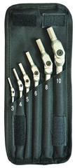 6 Piece - 3 - 10mm -Chrome HexPro Pivot Head Hex Wrench Set - Americas Industrial Supply