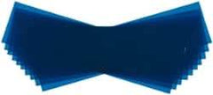 Made in USA - 10 Piece, 5" Wide x 20" Long Plastic Shim Stock Sheet - Blue, ±10% Tolerance - Americas Industrial Supply