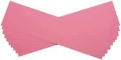 Made in USA - 10 Piece, 5" Wide x 20" Long Plastic Shim Stock Sheet - Pink, ±10% Tolerance - Americas Industrial Supply