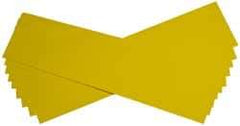 Made in USA - 10 Piece, 5" Wide x 20" Long Plastic Shim Stock Sheet - Yellow, ±10% Tolerance - Americas Industrial Supply