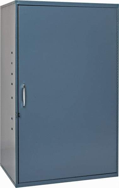 Durham - 2 Shelf Wall Storage Cabinet - Steel, 19-7/8" Wide x 14-1/4" Deep x 32-3/4" High, Gray - Americas Industrial Supply