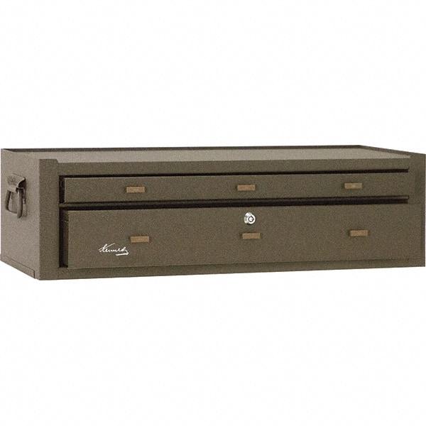Kennedy - 2 Drawer Brown Drawer Chest Base - 28-1/8" Wide x 7-7/8" High x 9-5/8" Deep, Use with Chests 526, 52611 - Americas Industrial Supply