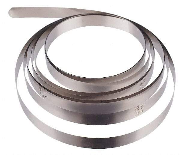 SPI - 0.032 Inch Thick x 25 Ft. Long x 1/2 Inch Wide, Feeler Stock Roll - High Carbon Steel - Americas Industrial Supply