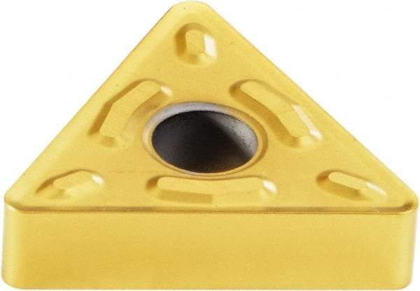 Kennametal - TNMG433 Grade KC730 Carbide Turning Insert - TiN Finish, 60° Triangle, 1/2" Inscr Circle, 3/16" Thick, 3/64" Corner Radius - Americas Industrial Supply