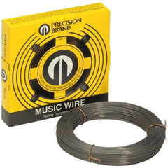 Value Collection - 16 Gage, 0.037 Inch Diameter x 274 Ft. Long, High Carbon Steel, Tempered Music Wire Coil - ASTM A228, 1 Lb. Shipping Weight - Americas Industrial Supply
