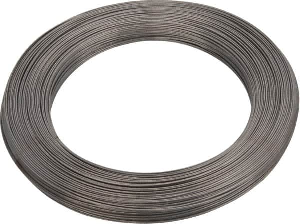 Value Collection - 12 Gage, 0.029 Inch Diameter x 447 Ft. Long, High Carbon Steel, Tempered Music Wire Coil - ASTM A228, 1 Lb. Shipping Weight - Americas Industrial Supply
