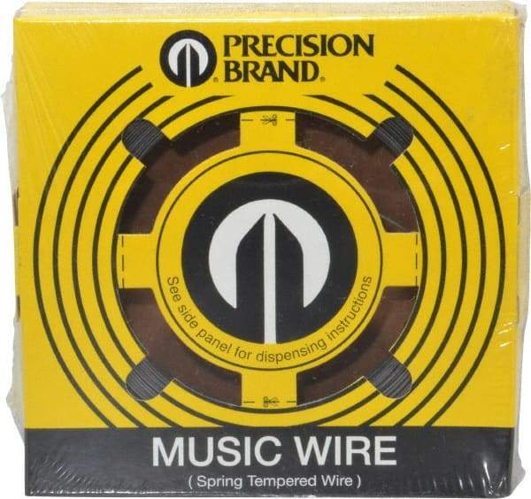 Value Collection - 13 Gage, 0.031 Inch Diameter x 391 Ft. Long, High Carbon Steel, Tempered Music Wire Coil - ASTM A228, 1 Lb. Shipping Weight - Americas Industrial Supply
