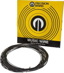 Value Collection - 30 Gage, 0.08 Inch Diameter x 59 Ft. Long, High Carbon Steel, Tempered Music Wire Coil - ASTM A228, 1 Lb. Shipping Weight - Americas Industrial Supply
