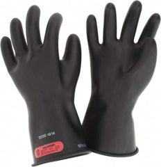 Salisbury by Honeywell - Class 0, Size XL (10), 11" Long, Rubber Lineman's Glove - 1,000 AC Max Use Voltage, 5,000 AC Test Voltage, Black, ASTM D120, IEC EN60903 - Americas Industrial Supply