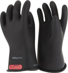 Salisbury by Honeywell - Class 0, Size 2XL (11), 11" Long, Rubber Lineman's Glove - 1,000 AC Max Use Voltage, 5,000 AC Test Voltage, Black, ASTM D120, IEC EN60903 - Americas Industrial Supply