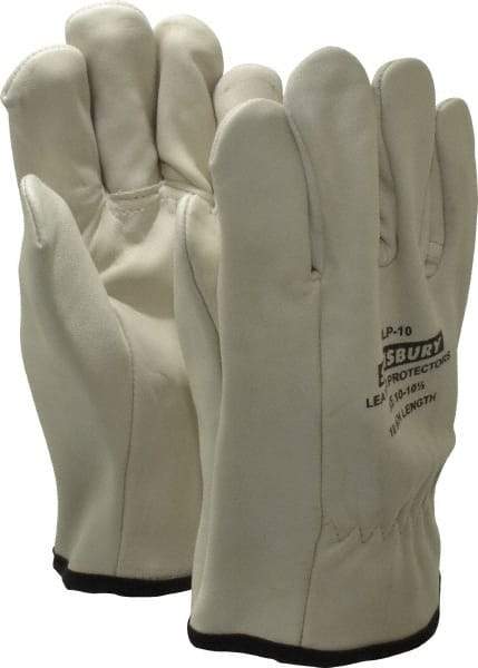 Salisbury by Honeywell - Size XL (10), 10" Long, Cowhide Leather Protector - Not for Electrical Protection (ASTM F696-02), Wear Over Rubber Insulating Gloves, ASTM F496 - Americas Industrial Supply