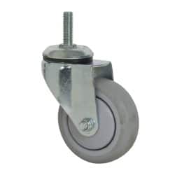 Value Collection - 4" Diam x 1-1/4" Wide x 5-13/32" OAH Stem Mount Swivel Caster - Polyurethane, 250 Lb Capacity, Ball Bearing, 1/2-13 x 1-1/2" Threaded Stem - Americas Industrial Supply