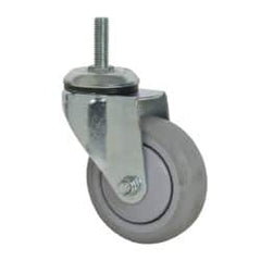 Value Collection - 4" Diam x 1-1/4" Wide x 5-13/32" OAH Stem Mount Swivel Caster - Polyurethane, 250 Lb Capacity, Ball Bearing, 1/2-13 x 1-1/2" Threaded Stem - Americas Industrial Supply