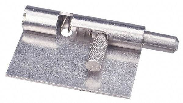 Made in USA - 1-3/4" Long x 1" Wide x 0.05" Thick, Keeper Hinge - Stainless Steel - Americas Industrial Supply