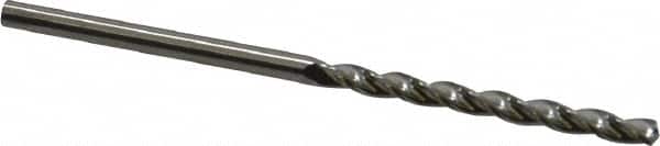 M.A. Ford - #43 150° Solid Carbide Jobber Drill - Bright Finish, Right Hand Cut, Parabolic Flute, Straight Shank, 2" OAL, Standard Point - Americas Industrial Supply