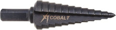 Greenlee - 12 Hole Sizes, 3/16 to 7/8" Hole Diam Cobalt Step Drill Bit - Americas Industrial Supply