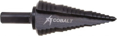 Greenlee - 3 Hole Sizes, 1/2 to 1" Hole Diam Cobalt Step Drill Bit - Americas Industrial Supply