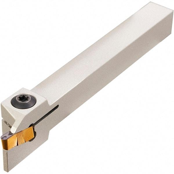 Iscar - GHD, External, Left Hand, 1/2" Max Depth of Cut, 0.197 to 1/4" Groove Width, Indexable Grooving Tool Holder - GI.. Insert Compatibility, 1" Shank Height, 1" Shank Width, 6" OAL - Americas Industrial Supply