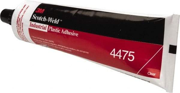 3M - 5 Fluid Ounce Container, Clear, Tube Synthetic Resin Construction Adhesive - Series 4475 - Americas Industrial Supply