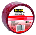 List 660 1" x 72 yds Light Duty Packaging Tape - Red - Americas Industrial Supply