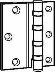Stanley - 5" Long Steel Commercial Hinge - Americas Industrial Supply