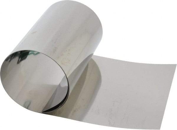 Made in USA - 50 Inch Long x 6 Inch Wide x 0.004 Inch Thick, Roll Shim Stock - Stainless Steel - Americas Industrial Supply