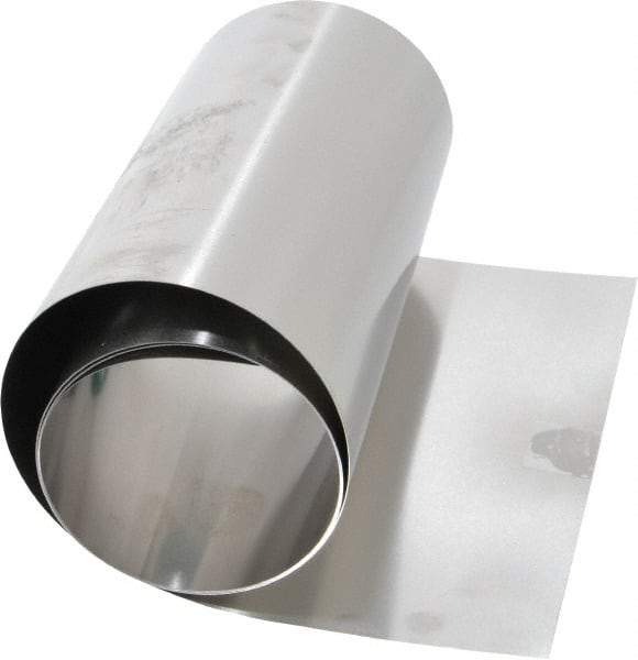 Made in USA - 50 Inch Long x 6 Inch Wide x 0.006 Inch Thick, Roll Shim Stock - Stainless Steel - Americas Industrial Supply