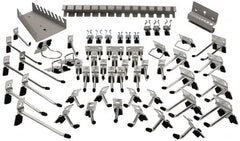 Kennedy - Tool Holder Sets For Square Hole Pegboard - Steel, 60 Piece Set - Americas Industrial Supply