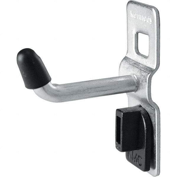 Kennedy - 1/4" Diam, 1" Long Single Vertical End Pegboard Hook - Steel - Americas Industrial Supply