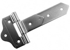 Made in USA - 8" Long x 2" Wide, Hinge - Aluminum, Brushed Finish - Americas Industrial Supply