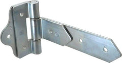 Made in USA - 8" Long x 2" Wide, Hinge - Zinc, Zinc Plated Finish - Americas Industrial Supply