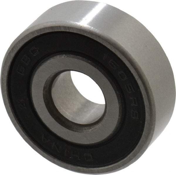 Value Collection - 5/16" Bore Diam, 29/32" OD, Double Seal Semi Ground Extra Light Radial Ball Bearing - 5/16" Wide, 1 Row, Round Bore, 291 Lb Static Capacity, 607 Lb Dynamic Capacity - Americas Industrial Supply