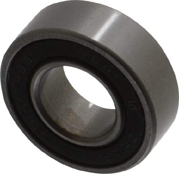 Value Collection - 7/16" Bore Diam, 29/32" OD, Double Seal Semi Ground Extra Light Radial Ball Bearing - 5/16" Wide, 1 Row, Round Bore, 291 Lb Static Capacity, 607 Lb Dynamic Capacity - Americas Industrial Supply