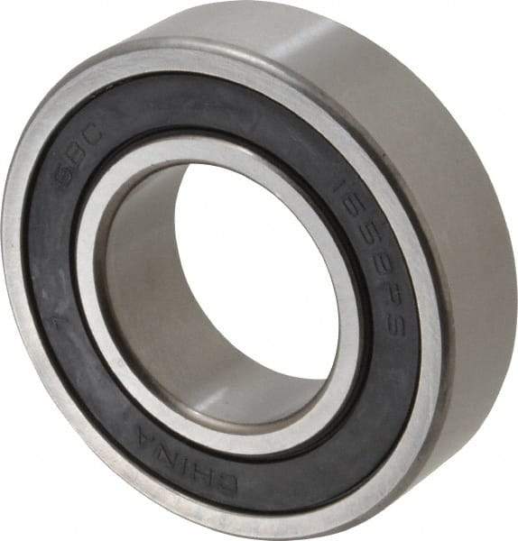 Value Collection - 1-5/16" Bore Diam, 2-9/16" OD, Double Seal Semi Ground Extra Light Radial Ball Bearing - 11/16" Wide, 1 Row, Round Bore, 2,616 Lb Static Capacity, 4,386 Lb Dynamic Capacity - Americas Industrial Supply