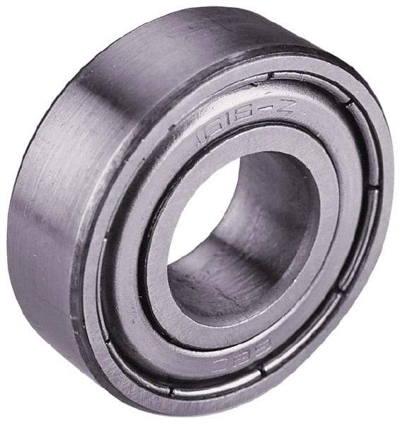 Value Collection - 7/8" Bore Diam, 2" OD, Double Shield Semi Ground Extra Light Radial Ball Bearing - 9/16" Wide, 1 Row, Round Bore, 1,565 Lb Static Capacity, 2,914 Lb Dynamic Capacity - Americas Industrial Supply