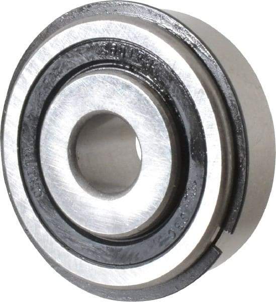 Value Collection - 1/2" Bore Diam, 1-3/4" OD, Double Seal Semi Ground Extra Light Radial Ball Bearing - 1 Row, Round Bore, 707 Lb Static Capacity, 1,366 Lb Dynamic Capacity - Americas Industrial Supply